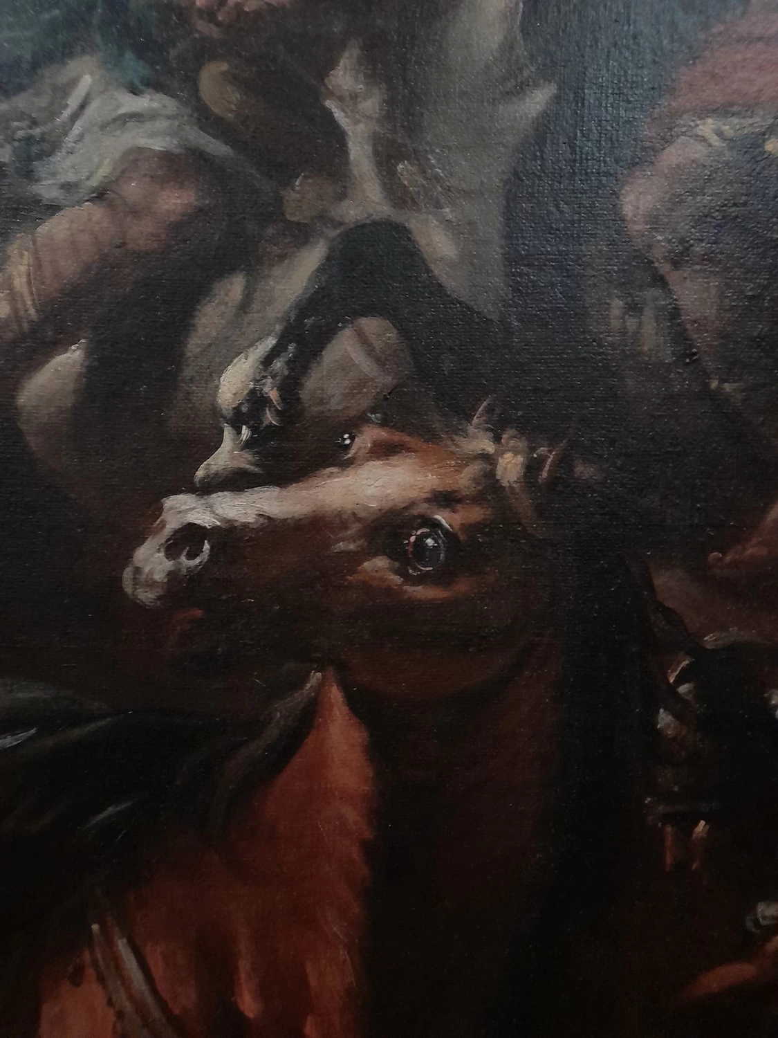 Joshua ferma il sole - Museo Vivico di Piacenza, dettaglio